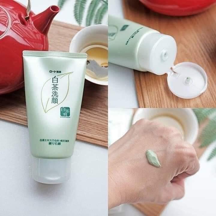 Sữa Rửa Mặt Rohto Shirochasu Trà Xanh 120g-duoc-ban-tai-Mẹ Sóc Shop - Hàng Nhật Nội Địa