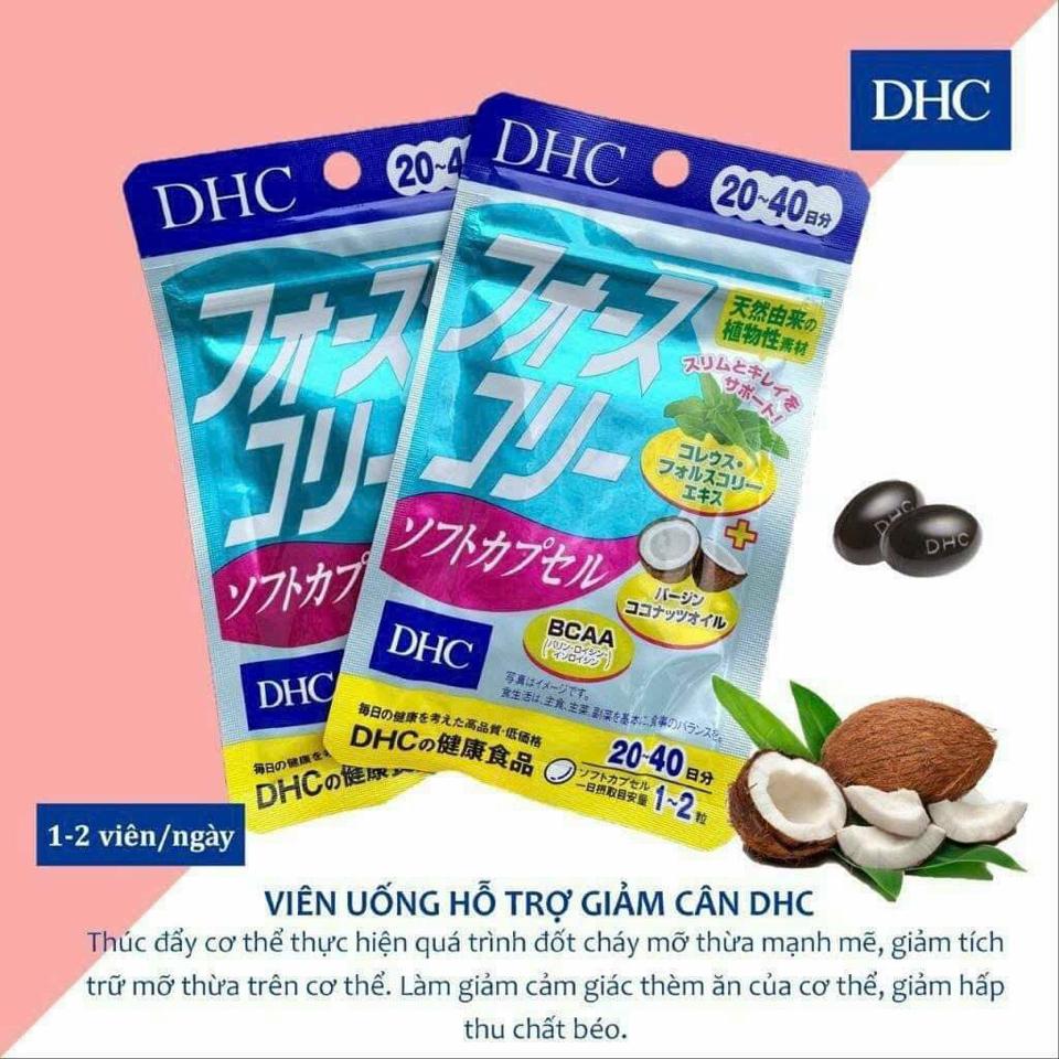 Viên Uống Giảm Cân Dầu Dừa DHC 20 ngày (40 viên)-duoc-ban-tai-Mẹ Sóc Shop - Hàng Nhật Nội Địa
