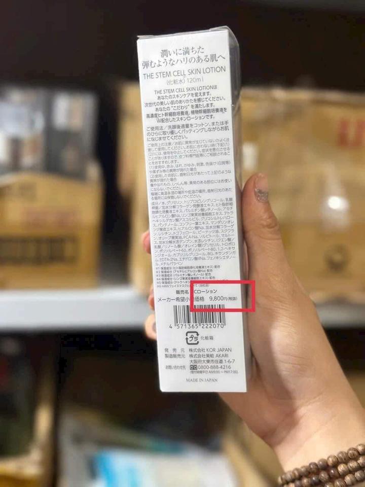 Nước Hoa Hồng Nhau Thai Stem Cell 120ml Nhật Bản-duoc-ban-tai-MẸ SÓC SHOP - Hàng Nhật Nội Địa