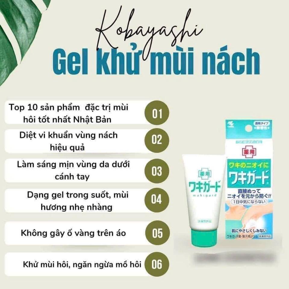 Gel Khử Mùi Kobayashi Đặc Trị Hôi Nách 50g-duoc-ban-tai-Mẹ Sóc Shop - Hàng Nhật Nội Địa