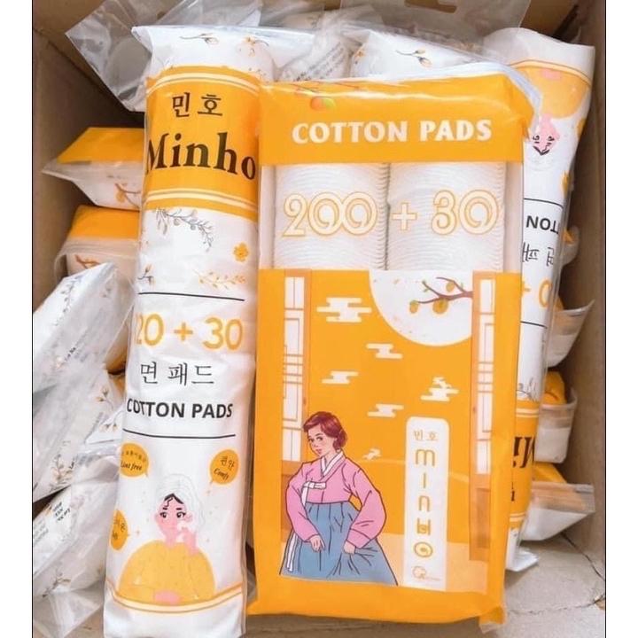 Bông Tẩy Trang Minho 200+30 miếng (màu vàng)-duoc-ban-tai-Mẹ Sóc Shop - Hàng Nhật Nội Địa