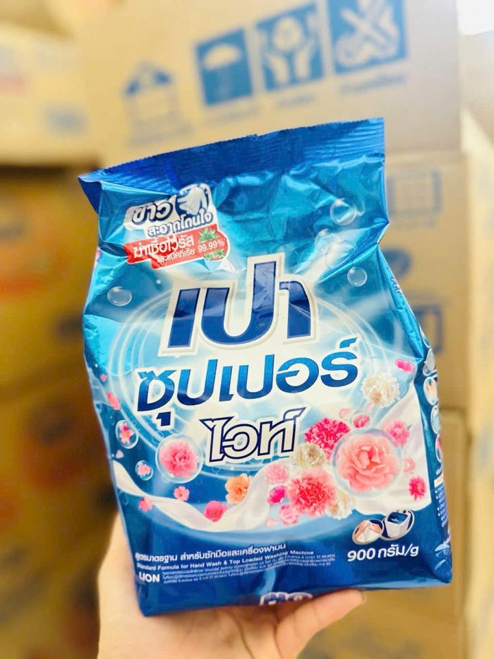 Bột Giặt PAO Thái 900g (màu xanh - Trắng sáng)-duoc-ban-tai-Mẹ Sóc Shop - Hàng Nhật Nội Địa