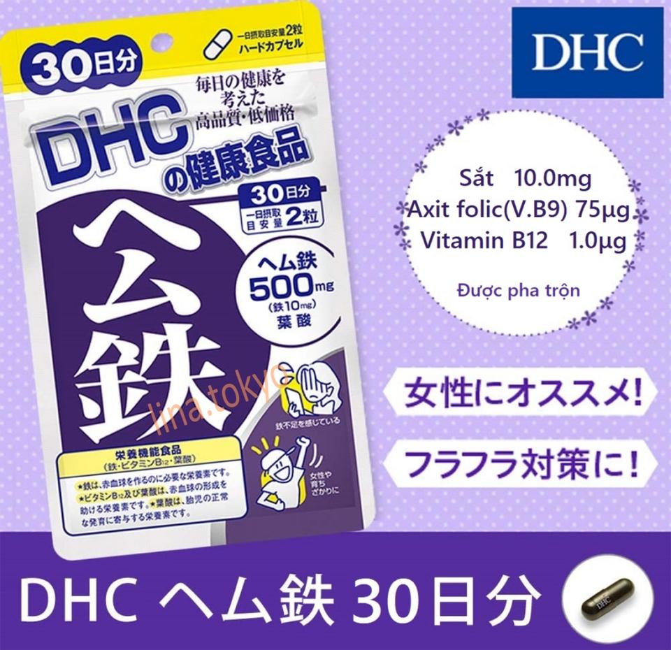 Viên Uống Bổ Sung Sắt DHC 60 ngày (120v)-duoc-ban-tai-Mẹ Sóc Shop - Hàng Nhật Nội Địa