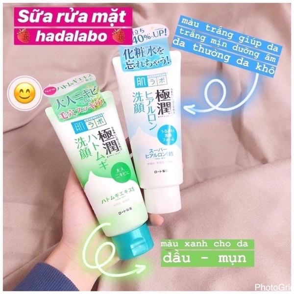Sữa Rửa Mặt HADALABO Gokujyun (Dưỡng ẩm) tuýp 100g-duoc-ban-tai-Mẹ Sóc Shop - Hàng Nhật Nội Địa