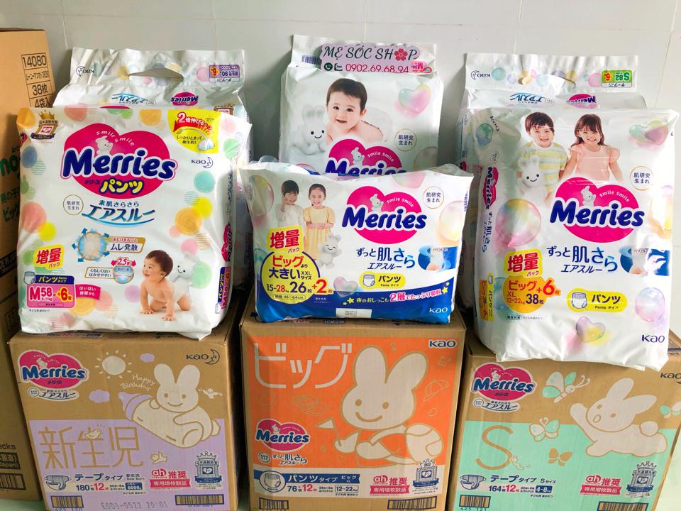Tã/Bỉm Merries XL Quần (38+6) Nội Địa Nhật- MM-duoc-ban-tai-Mẹ Sóc Shop - Hàng Nhật Nội Địa