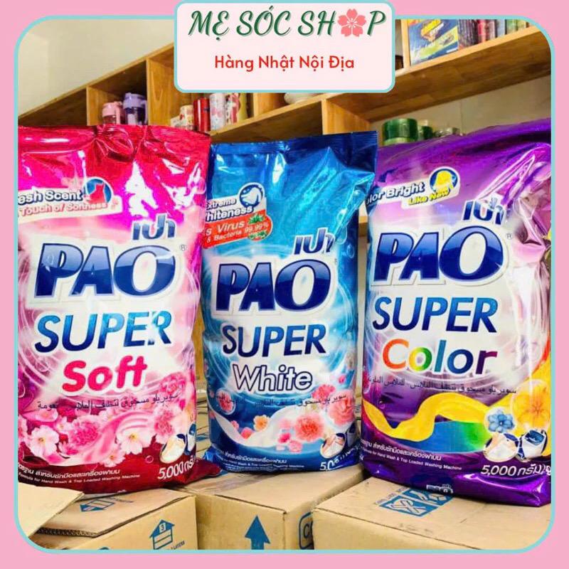 Bột Giặt Pao Thái 5kg (màu xanh - Trắng sáng)-duoc-ban-tai-Mẹ Sóc Shop - Hàng Nhật Nội Địa