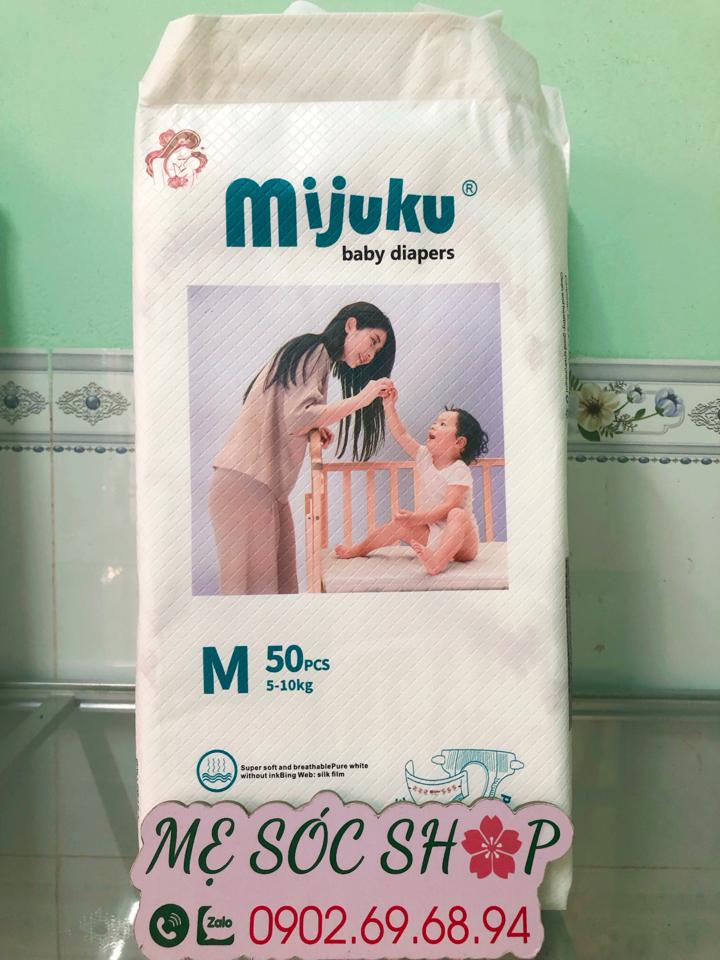 Tã - Bỉm Mijuku Dán M (5-10kg) - 50 miếng-duoc-ban-tai-Mẹ Sóc Shop - Hàng Nhật Nội Địa