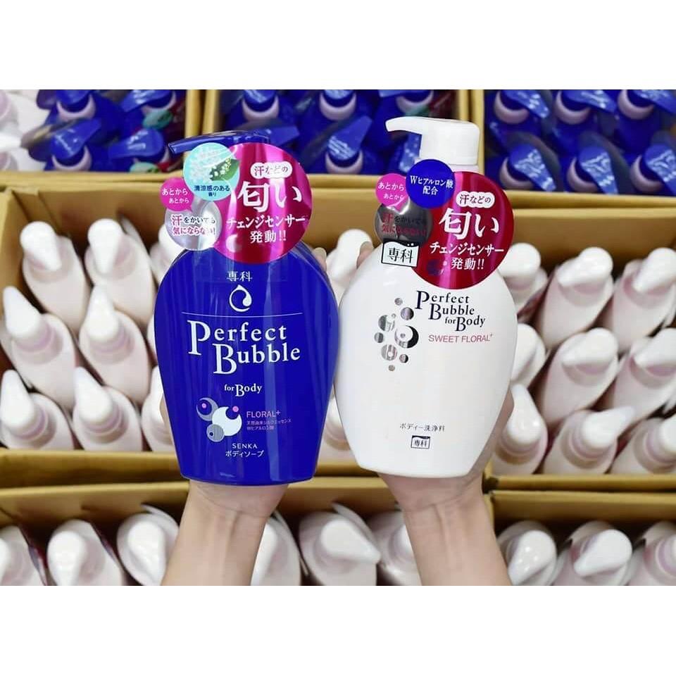 Sữa Tắm Tạo Bọt Perfect Bubble Senka 500ml - Trắng hồng-duoc-ban-tai-Mẹ Sóc Shop - Hàng Nhật Nội Địa
