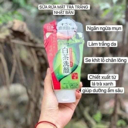 Sữa Rửa Mặt Rohto Shirochasu Trà Xanh 120g-duoc-ban-tai-Mẹ Sóc Shop - Hàng Nhật Nội Địa