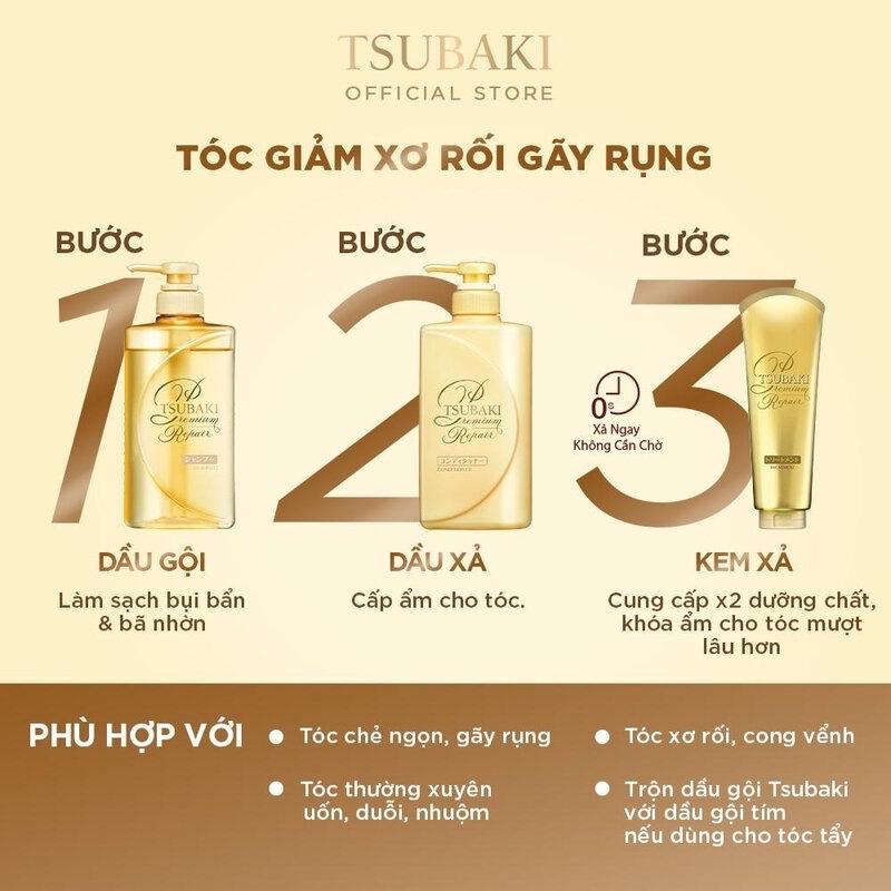 Bộ Gội Xả Tsubaki Phục Hồi Hư Tổn & Ngăn Ngừa Rụng Tóc 490ml (màu vàng)-duoc-ban-tai-Mẹ Sóc Shop - Hàng Nhật Nội Địa