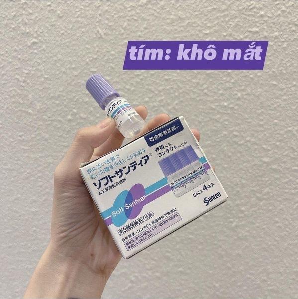 Nước Nhỏ Mắt Nhân Tạo Soft Santear (Màu xanh tím -) 5ml-duoc-ban-tai-Mẹ Sóc Shop - Hàng Nhật Nội Địa