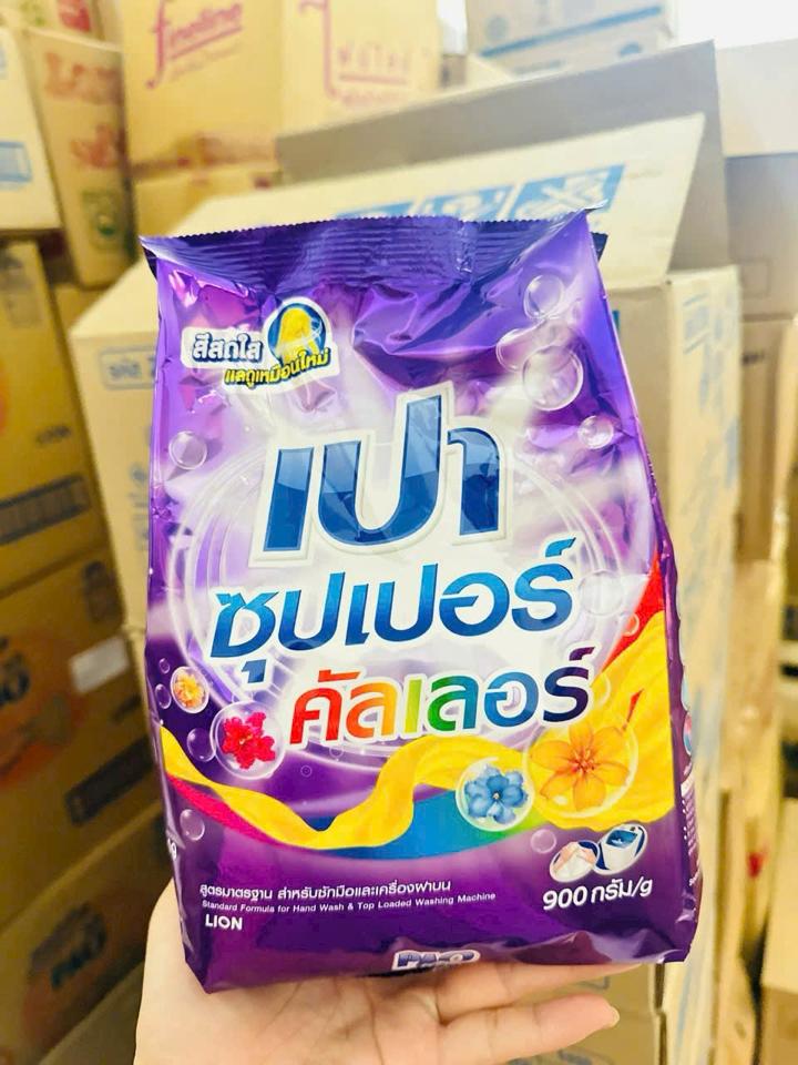 Bột Giặt PAO Thái 900g (màu tím - Bền màu)-duoc-ban-tai-Mẹ Sóc Shop - Hàng Nhật Nội Địa