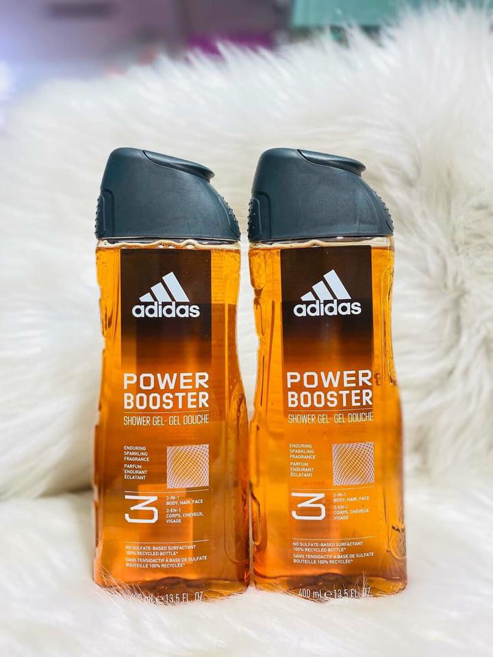 Sữa Tắm Gội Adidas Power Booster 400ml (màu cam)-duoc-ban-tai-Mẹ Sóc Shop - Hàng Nhật Nội Địa