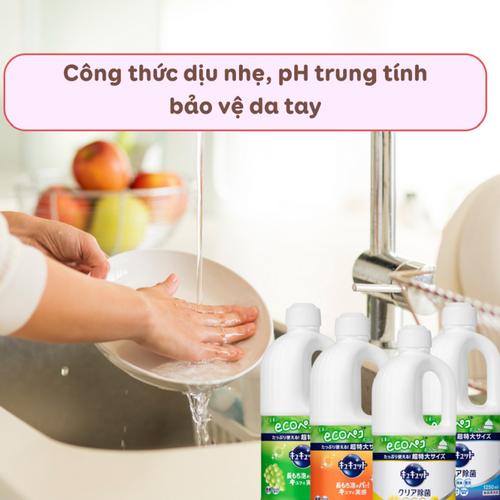 Nước Rửa Chén Kao 1250ml (Bạc Hà)- MM-duoc-ban-tai-Mẹ Sóc Shop - Hàng Nhật Nội Địa