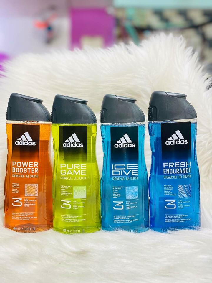 Sữa Tắm Gội Adidas Power Booster 400ml (màu cam)-duoc-ban-tai-Mẹ Sóc Shop - Hàng Nhật Nội Địa
