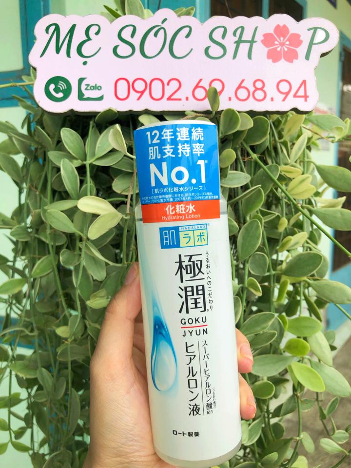 Nước Hoa Hồng Hadalabo Gokujyun Nội Địa Nhật 170ml (Trắng sọc đỏ - Da khô)-duoc-ban-tai-Mẹ Sóc Shop - Hàng Nhật Nội Địa