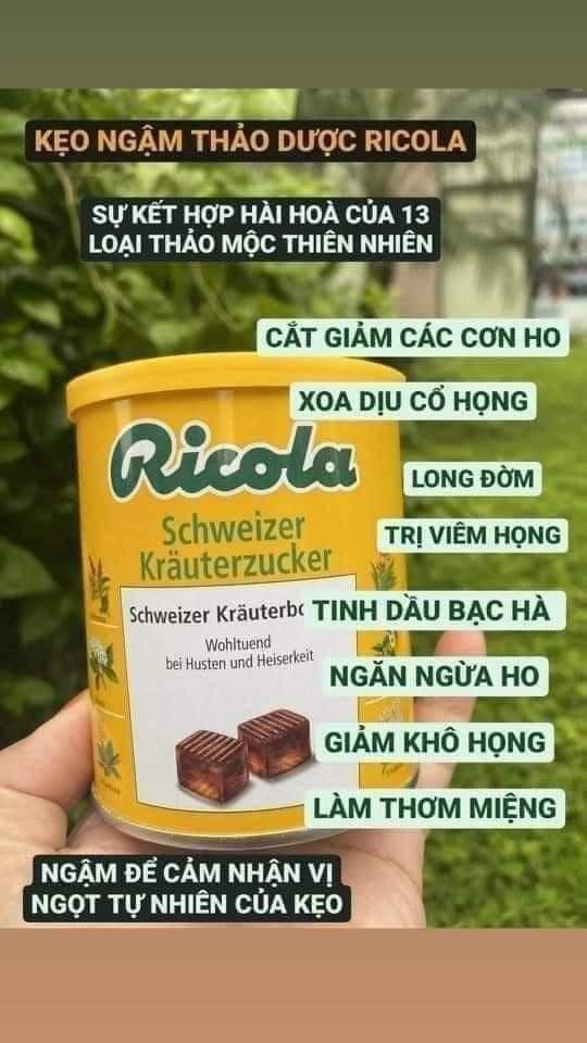 Viên ngậm trị ho Ricola 250g -duoc-ban-tai-Tạp hóa Thủy xinh