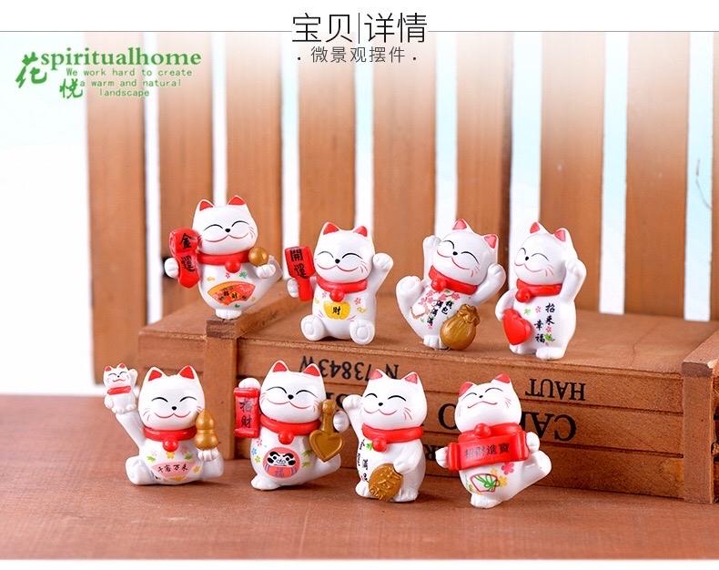 Mèo thần tài trắng -duoc-ban-tai-Thanh Lee Nguyễn( phụ kiện tiểu cảnh).