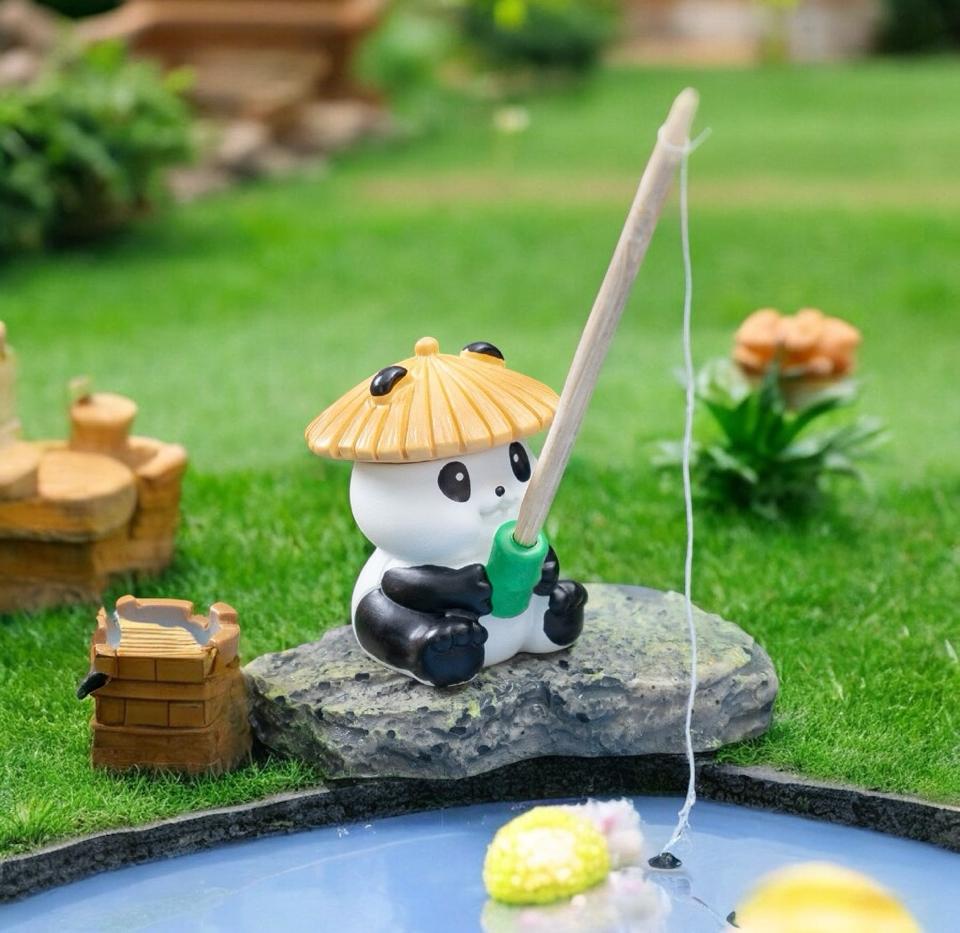 Gấu trúc câu cá( ko kèm cần câu)-duoc-ban-tai-Thanh Lee Nguyễn( phụ kiện tiểu cảnh).