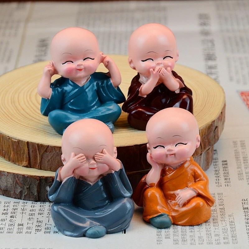 Chú tiểu tứ không ( bộ 4 chú)-duoc-ban-tai-Thanh Lee Nguyễn( phụ kiện tiểu cảnh).
