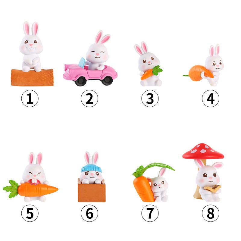Bộ Thỏ 8 mẫu sáng tạo dễ thương-duoc-ban-tai-Thanh Lee Nguyễn( phụ kiện tiểu cảnh).
