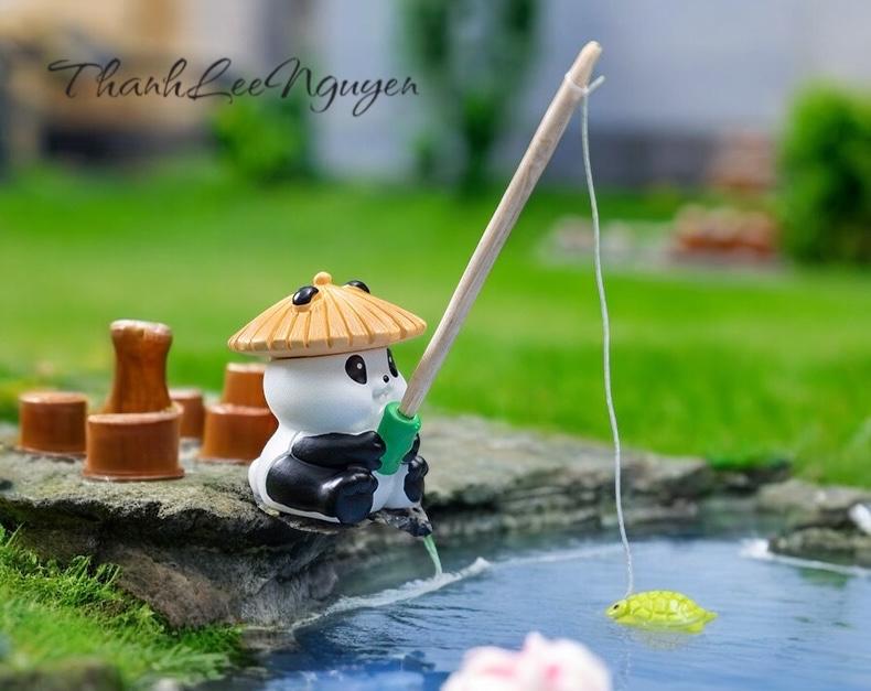 Gấu trúc câu cá( ko kèm cần câu)-duoc-ban-tai-Thanh Lee Nguyễn( phụ kiện tiểu cảnh).