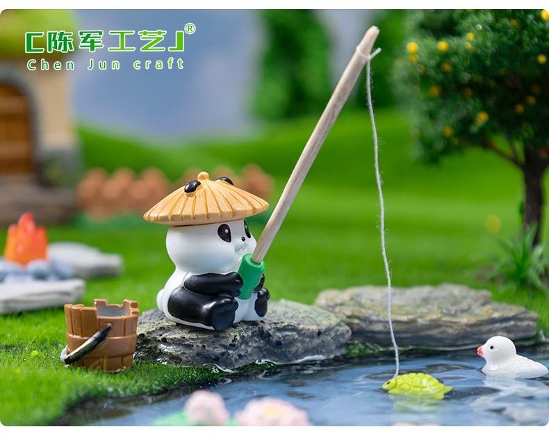 Gấu trúc câu cá( ko kèm cần câu)-duoc-ban-tai-Thanh Lee Nguyễn( phụ kiện tiểu cảnh).