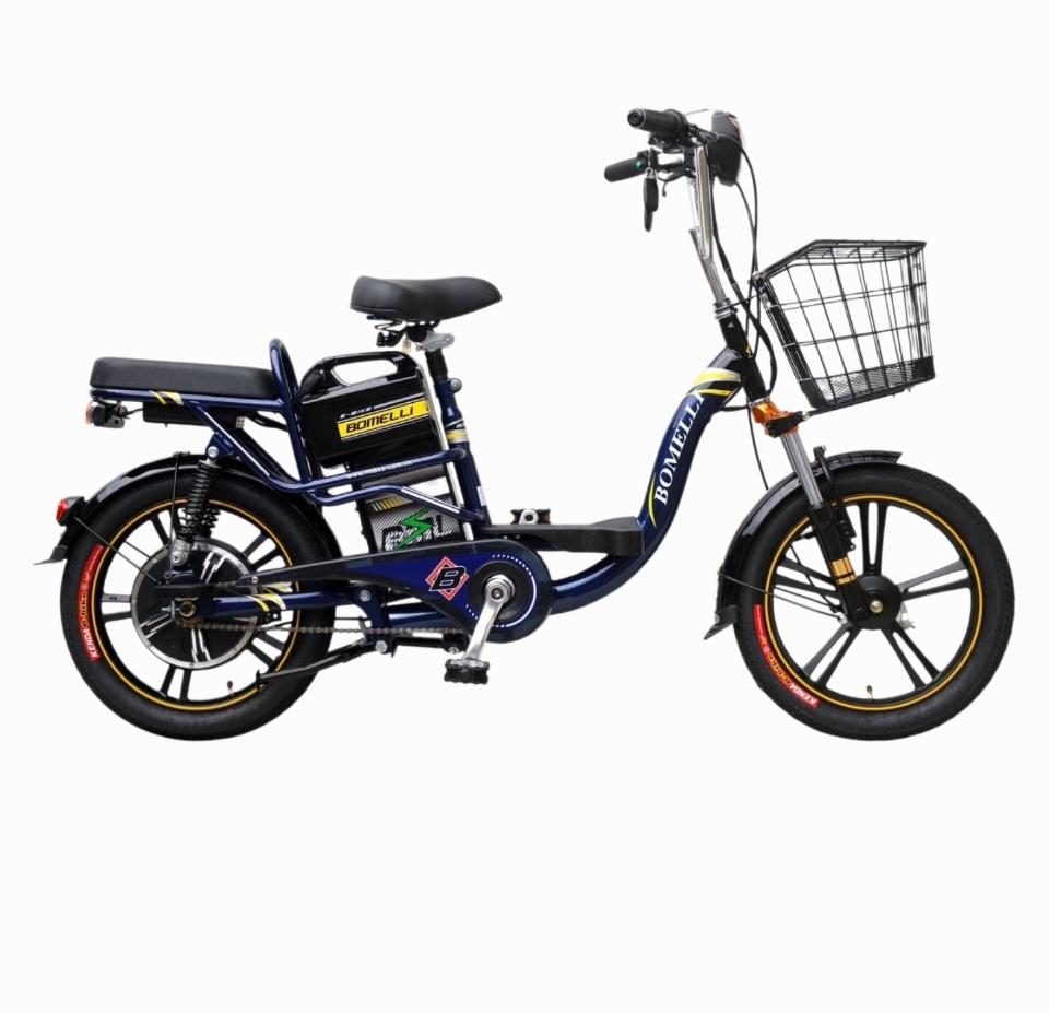 Xe đạp điện Bomeli 18 nhún xanh đen-duoc-ban-tai-Xe Điện Nhã Anh 2