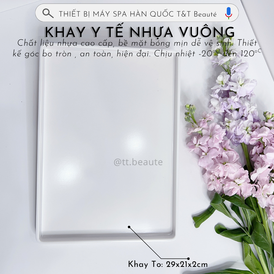 Khay trắng vuông y tế A2-duoc-ban-tai-T&T Beauté