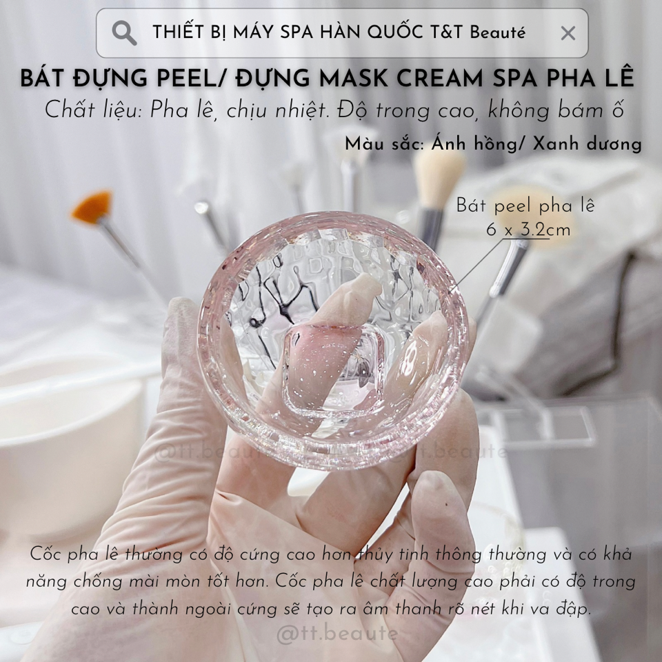 Chén peel pha lê màu-duoc-ban-tai-T&T Beauté