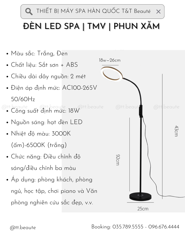 ĐÈN LED SPA TRÒN Size26cm- 24w-duoc-ban-tai-T&T Beauté