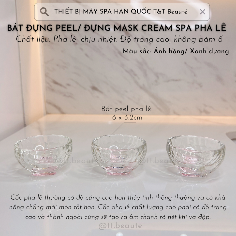 Chén peel pha lê màu-duoc-ban-tai-T&T Beauté
