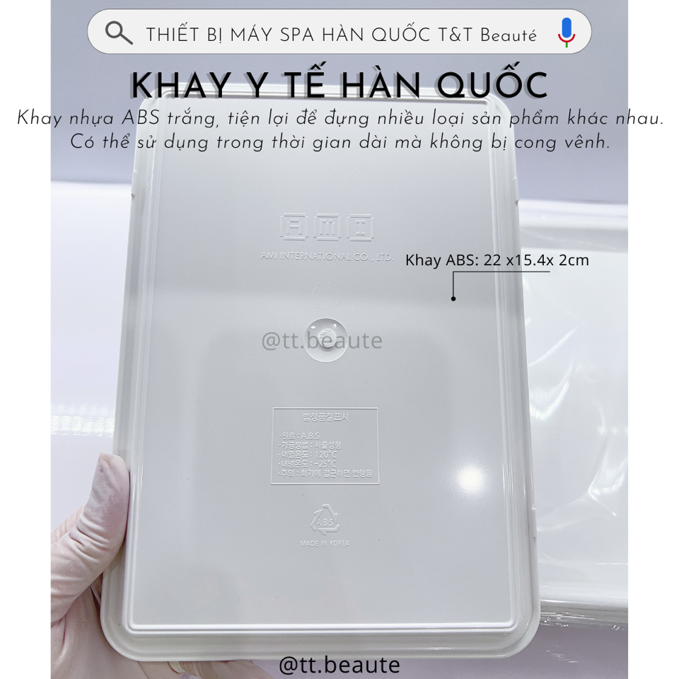 Khay nhựa trắng HÀN QUỐC 1 size-duoc-ban-tai-T&T Beauté