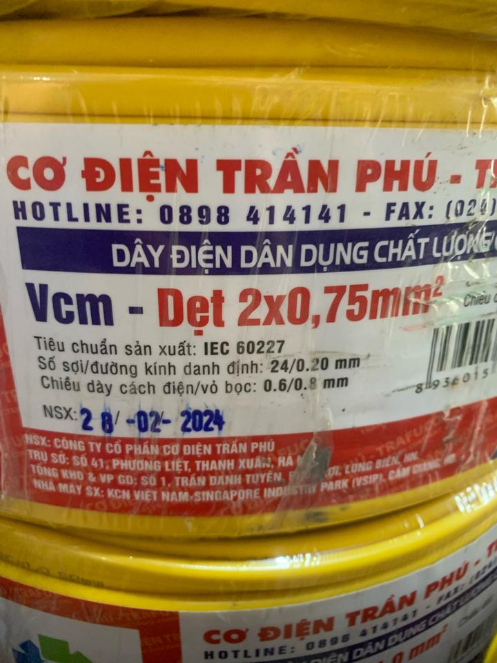 Dây 2.0,75 1m-duoc-ban-tai-ĐẠI LÝ ĐIỆN NƯỚC VIỄN NHUNG