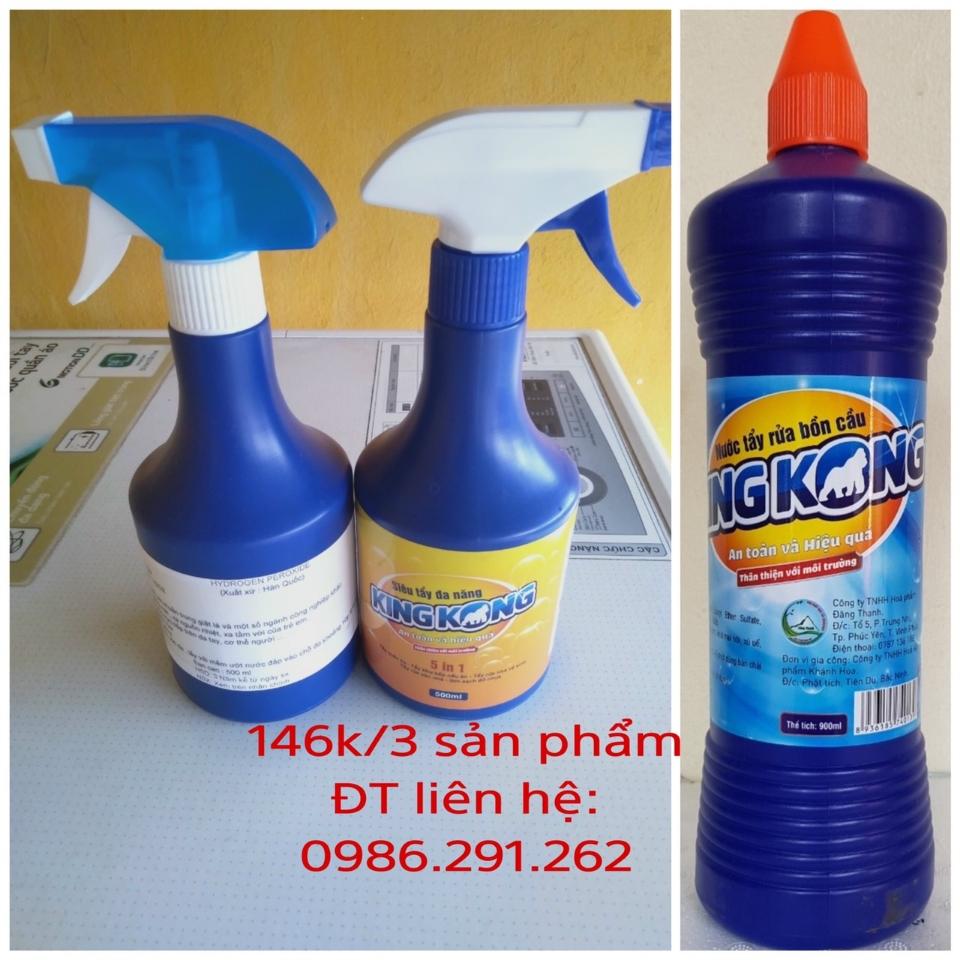  Combo ẩy đa năng, tẩy bồn cầu KING KONG-duoc-ban-tai-Tổng kho tẩy rửa KINGKONG, Ailla, Drc, Dr. Natro,…và các sp khác
