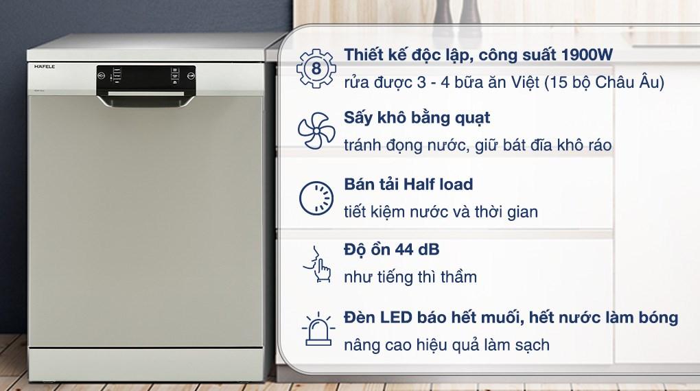 Máy rửa chén độc lập Hafele HDW-F60C 533.23.200 (Hàng giảm giá)-duoc-ban-tai-CÔNG TY TNHH TM-DV 462