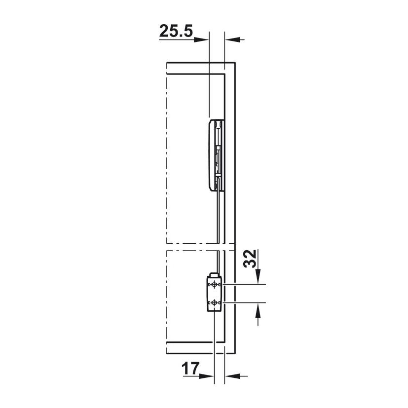 Tay Nâng Free Fold Short D4fs Nắp Trắng Hafele 493.05.891 (Hàng Giảm Giá)-duoc-ban-tai-CÔNG TY TNHH TM-DV 462