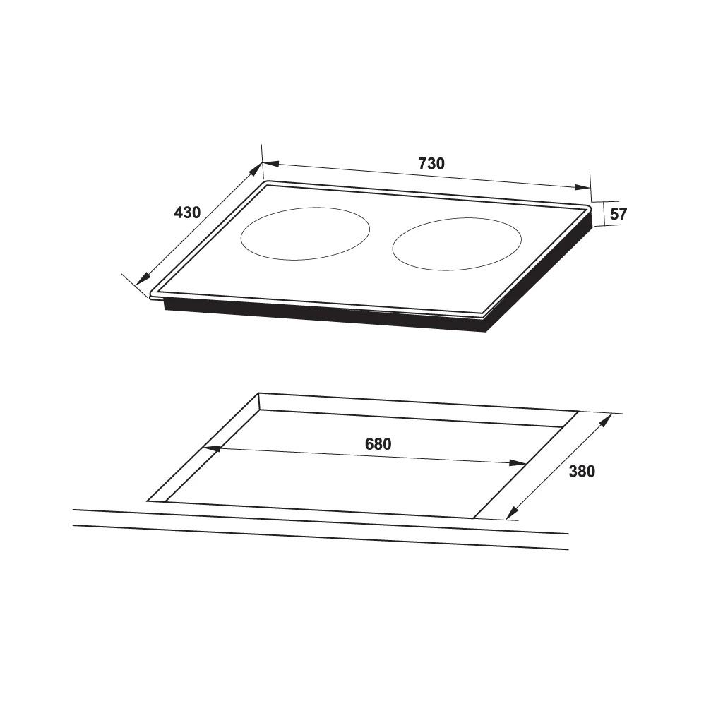 Bếp Từ Âm 2 Vùng Nấu HC-I3732A Hafele 536.61.736  (Hàng trưng bày)-duoc-ban-tai-CÔNG TY TNHH TM-DV 462