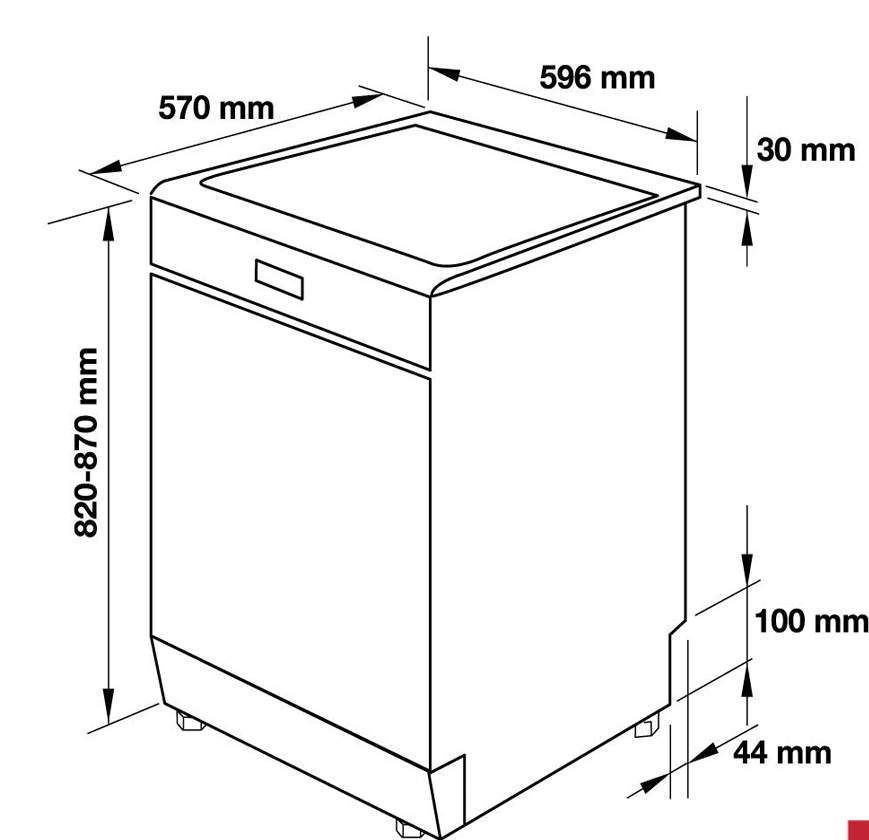 Máy rửa chén độc lập Hafele HDW-F60C 533.23.200 (Hàng giảm giá)-duoc-ban-tai-CÔNG TY TNHH TM-DV 462