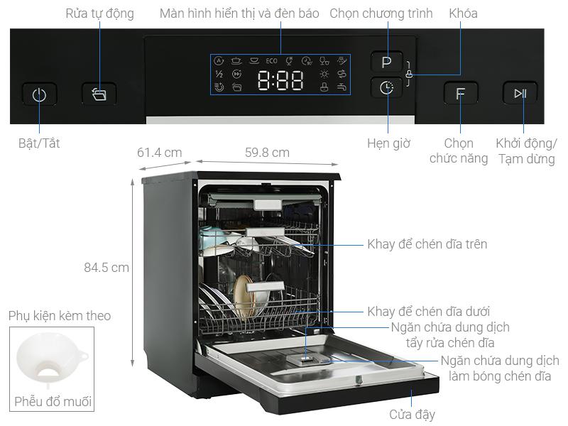 Máy Rửa Chén Độc Lập Hafele HDW-F60EB 538.21.310 (Hàng trưng bày)-duoc-ban-tai-CÔNG TY TNHH TM-DV 462