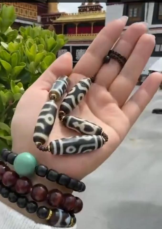 Dzi Tibet Thân Dầu 1-duoc-ban-tai-Dzi Trâm Lê