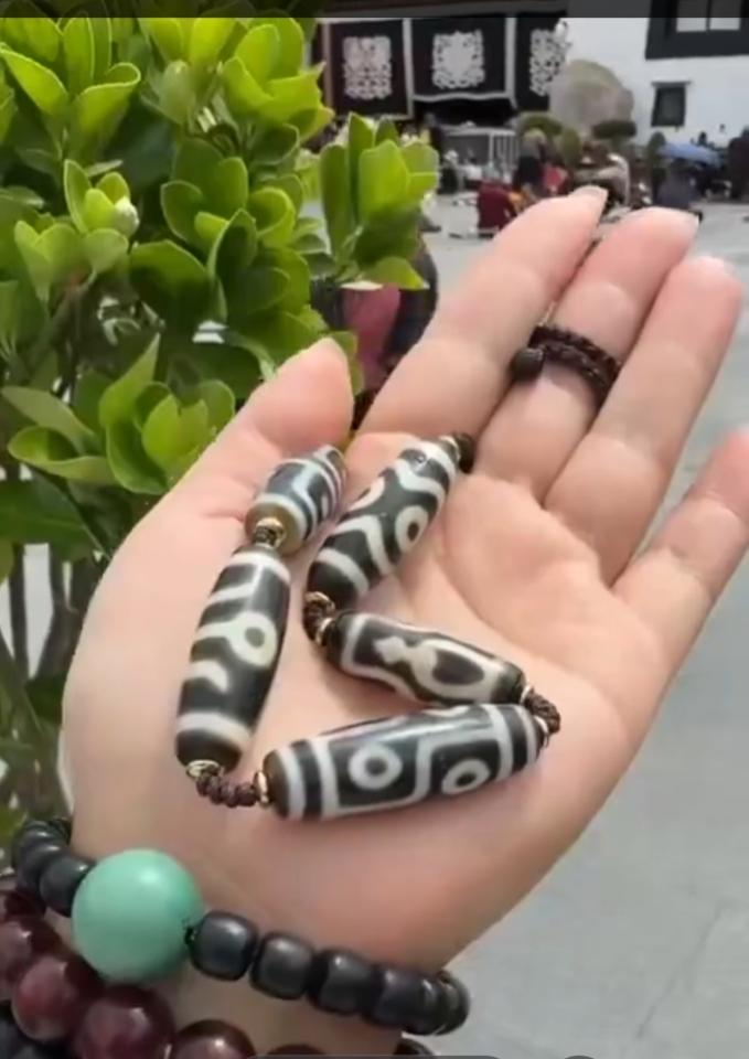 Dzi Tibet Thân Dầu 1-duoc-ban-tai-Dzi Trâm Lê