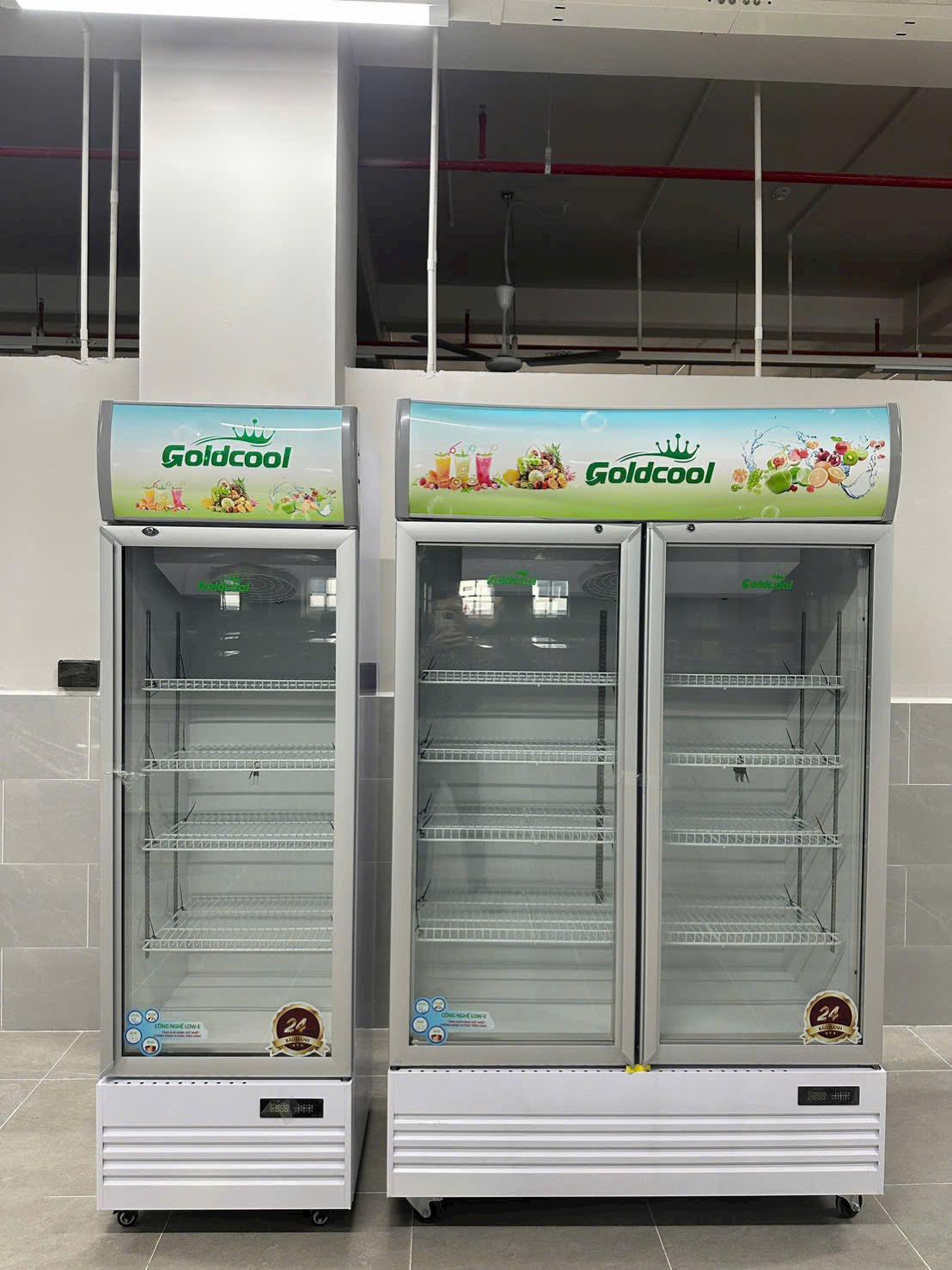 Tủ mát 2 cánh Kính Goldcool (KT: 1200 x 630 x 2050mm)-duoc-ban-tai-Điện Máy Thiên Gia Hân