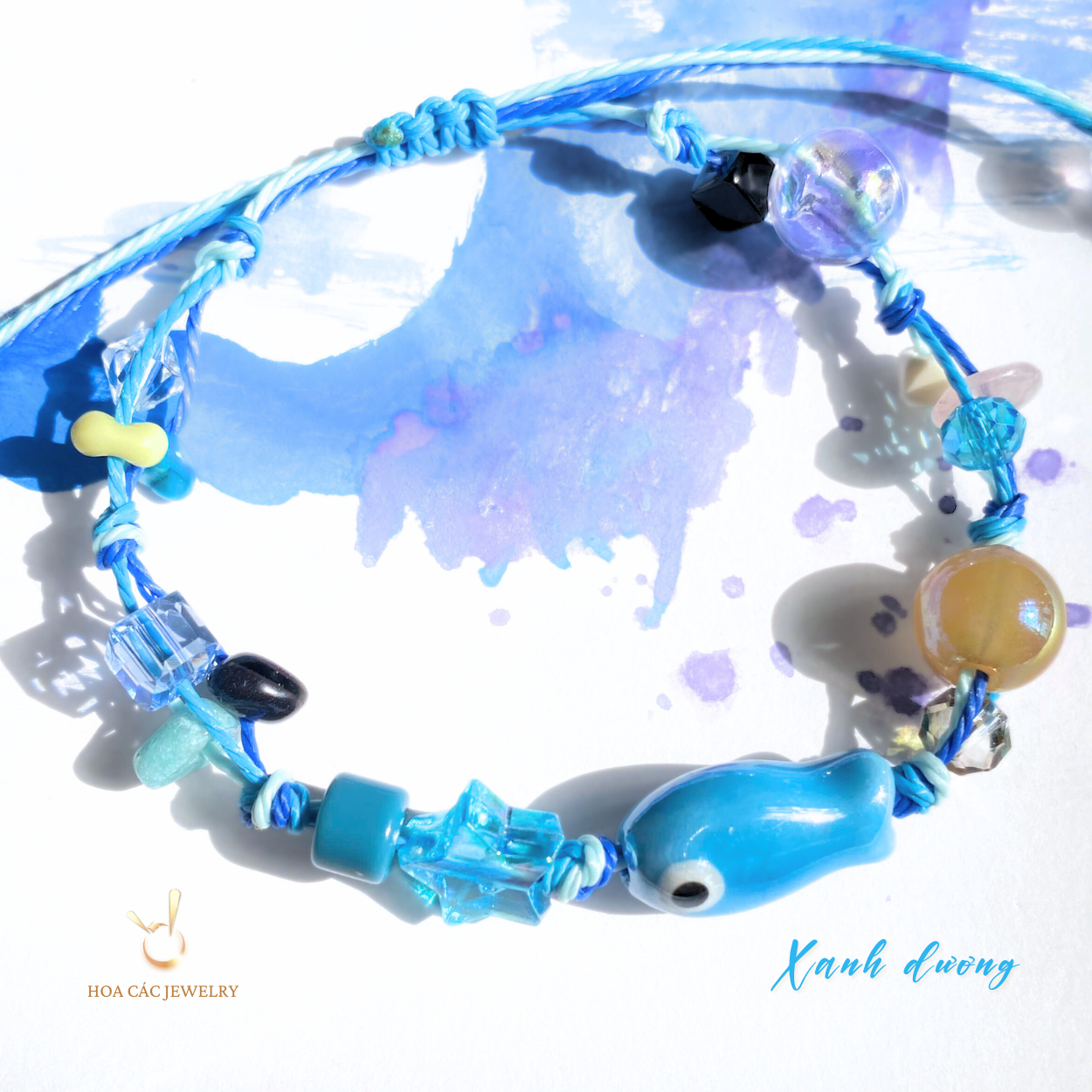 [BST HANDMADE] Vòng tay 𝐂𝐀́ 𝐗𝐀𝐍𝐇 – 𝐌𝐀̆́𝐓 𝐐𝐔𝐘̉ 𝐇𝐎̣̂ 𝐌𝐄̣̂𝐍𝐇 💙✨-duoc-ban-tai-Hoa Các Colour
