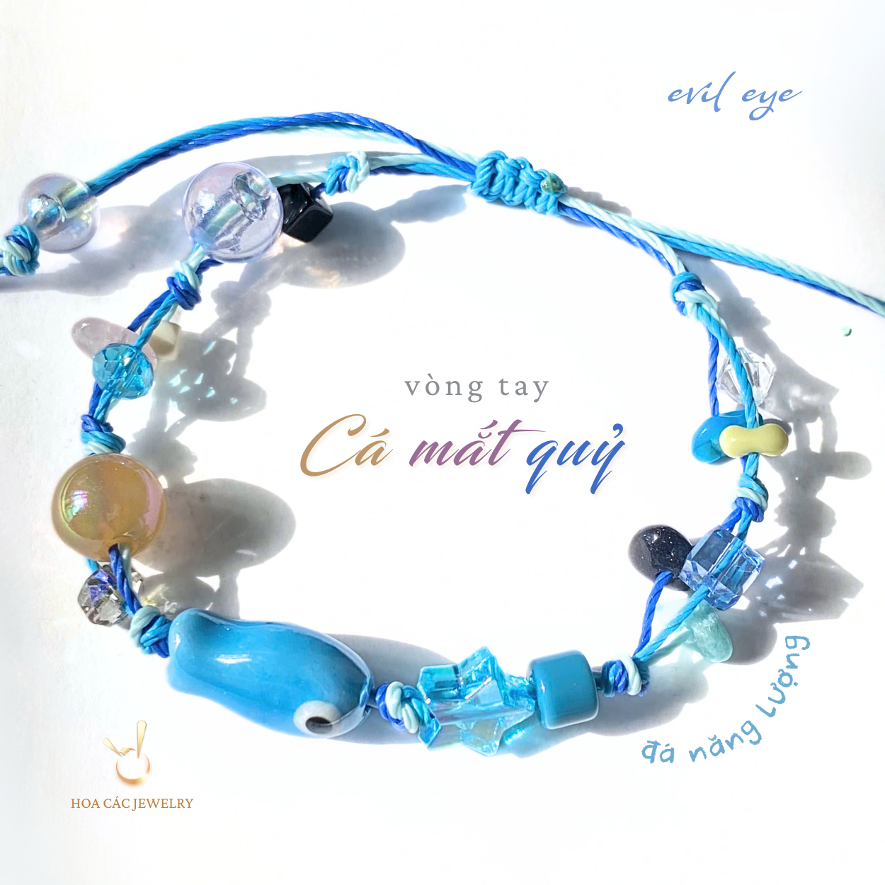 [BST HANDMADE] Vòng tay 𝐂𝐀́ 𝐗𝐀𝐍𝐇 – 𝐌𝐀̆́𝐓 𝐐𝐔𝐘̉ 𝐇𝐎̣̂ 𝐌𝐄̣̂𝐍𝐇 💙✨-duoc-ban-tai-Hoa Các Colour