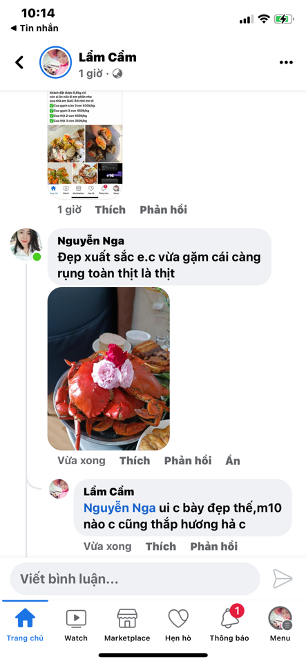 Cua thịt to-duoc-ban-tai-HẢI SẢN CẨM