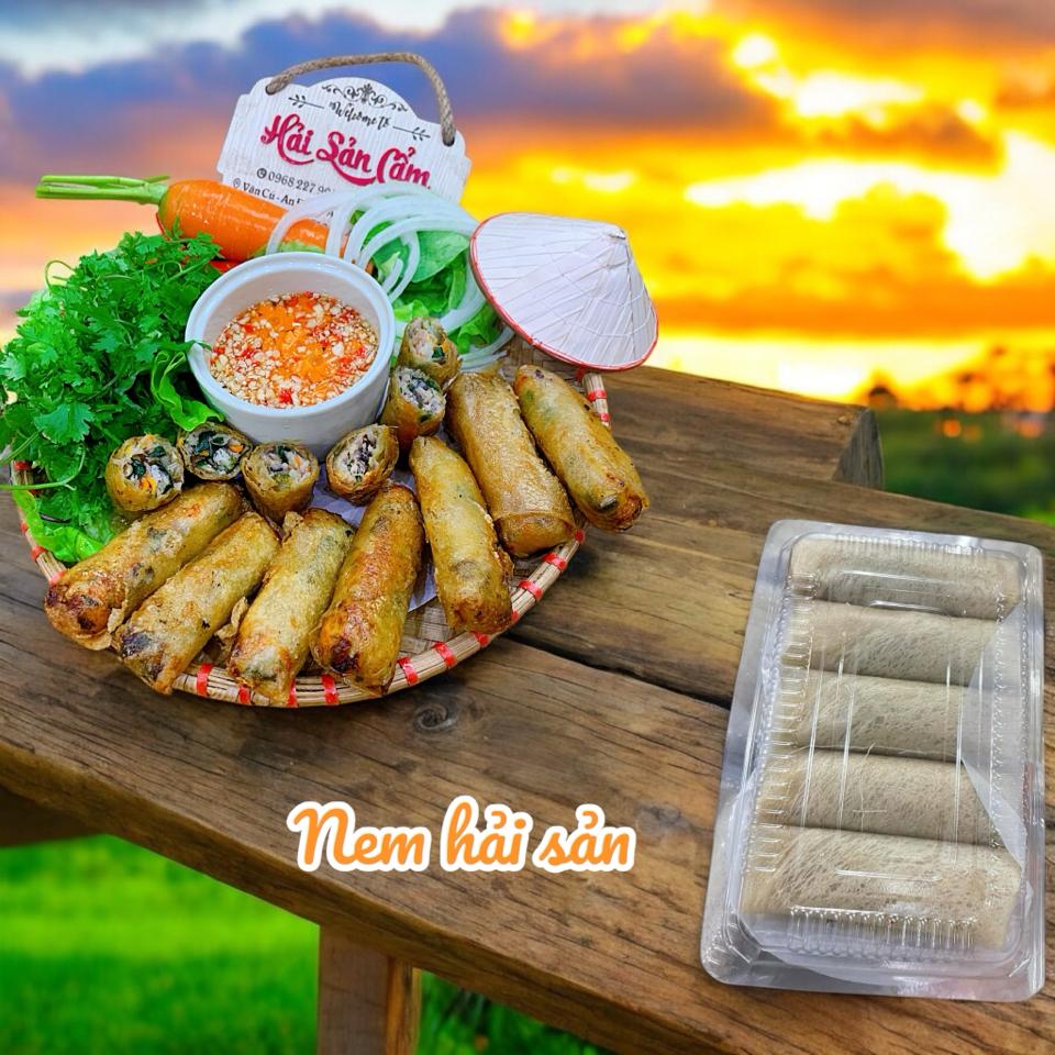 Nem hải sản lá ram-duoc-ban-tai-HẢI SẢN CẨM