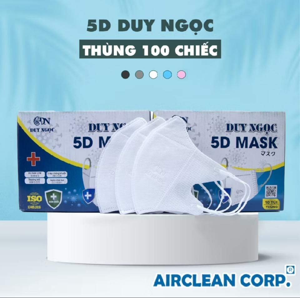 Khẩu trang 5D 100c-duoc-ban-tai-KHO SỈ MINH TUỆ