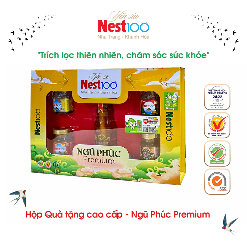 Hộp Yến Quà Tặng Ngũ Phúc Cao cấp-duoc-ban-tai-HẬU HOÀNG STORE