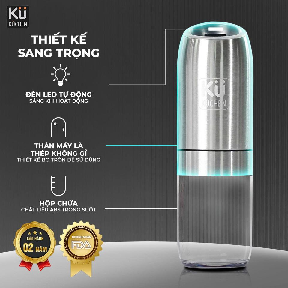 Máy Xay Tiêu ,Muối Tự Động KUCHEN KYMQ-63B-duoc-ban-tai-HẬU HOÀNG STORE